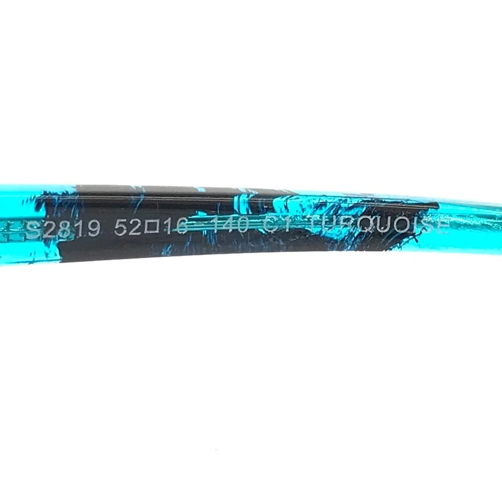 Smart Collection Eyeglasses Frames S2819 C1 TURQUOISE Black Blue Oval 52-16-140